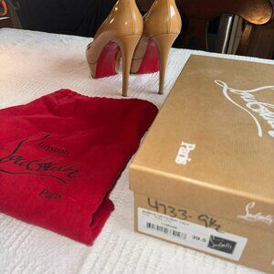 Christian Louboutin Bianca 120 Patent Calf Nude